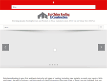 Tablet Screenshot of fairclaimsroofing.com